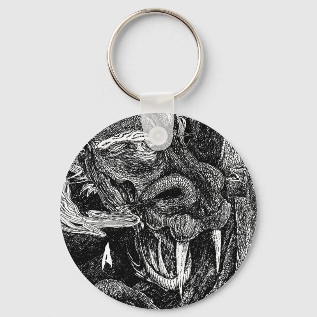 Porte-clés Porte - clé "initial" du dragon (Recto)