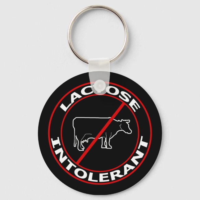 Porte-clés Porte - clé intolérant au lactose (Recto)