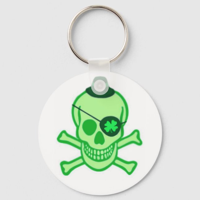 Porte-clés Porte - clé irlandais du crâne pirate (Recto)