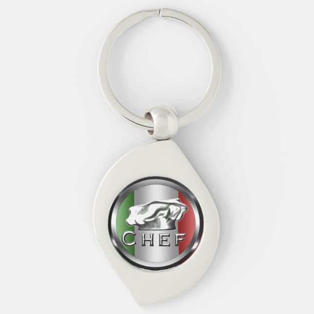 Porte-clés Porte - clé italien de charme de chef (Devant)