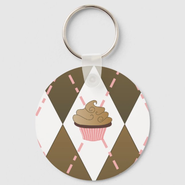 Porte-clés Porte - clé Jacquard Cupcake (Recto)