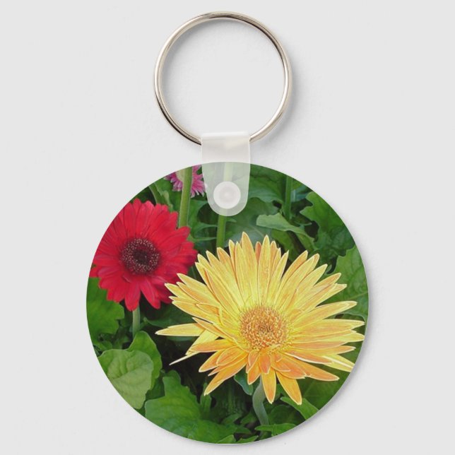 Porte-clés porte - clé jaune (Recto)