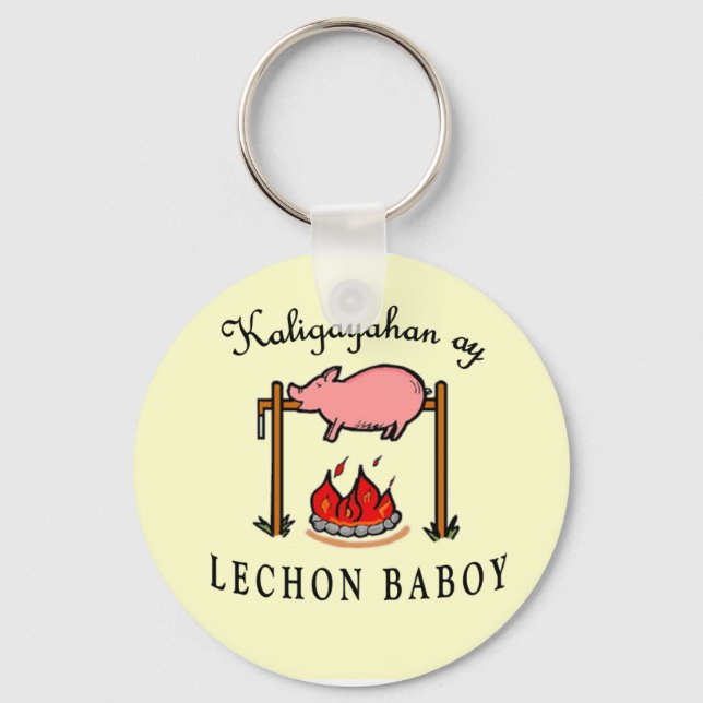 Porte-clés porte - clé "Kaligayahan ay Lechon Baboy" (Recto)
