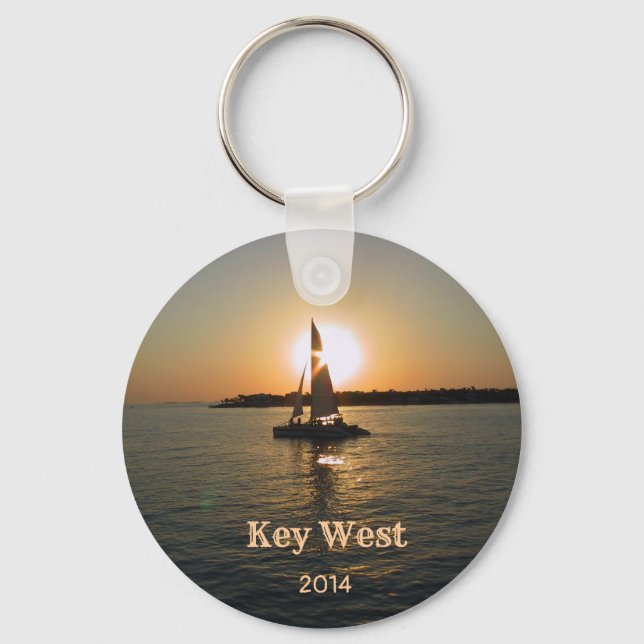 Porte-clés Porte - clé Key West Sunset (personnalisable) (Recto)