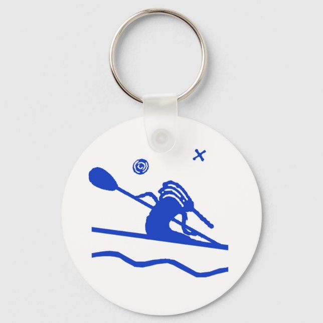 Porte-clés Porte - clé Kokopeli Kayak Paddler (Recto)
