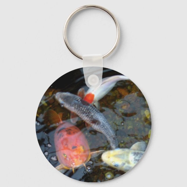 Porte-clés porte - clé "Kung Fu Koi" (Recto)