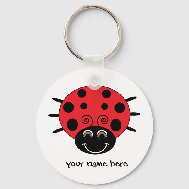 Porte-clés Porte - clé Ladybug personnalisé (Recto)