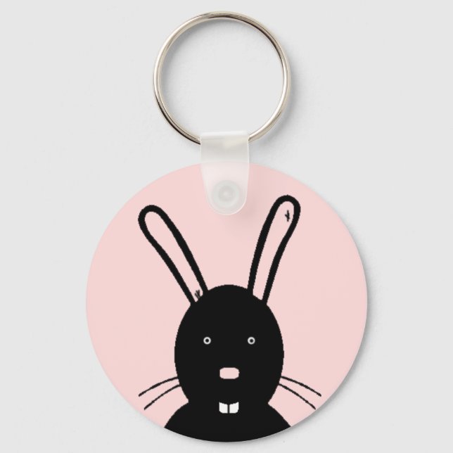 Porte-clés Porte - clé lapin foncé (Recto)