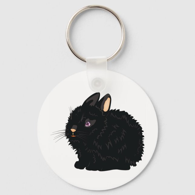 Porte-clés Porte - clé lapin noir (Recto)