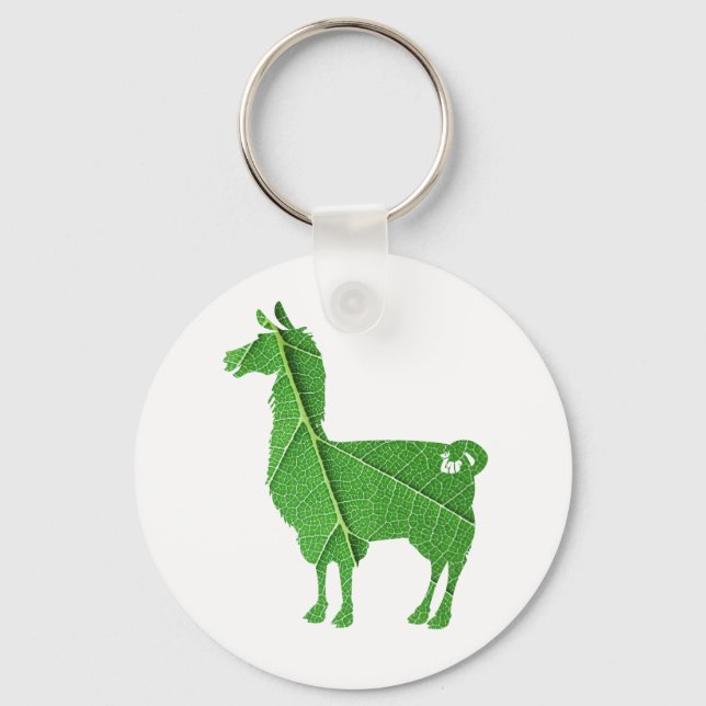 Porte-clés Porte - clé Leaf Llama (Recto)