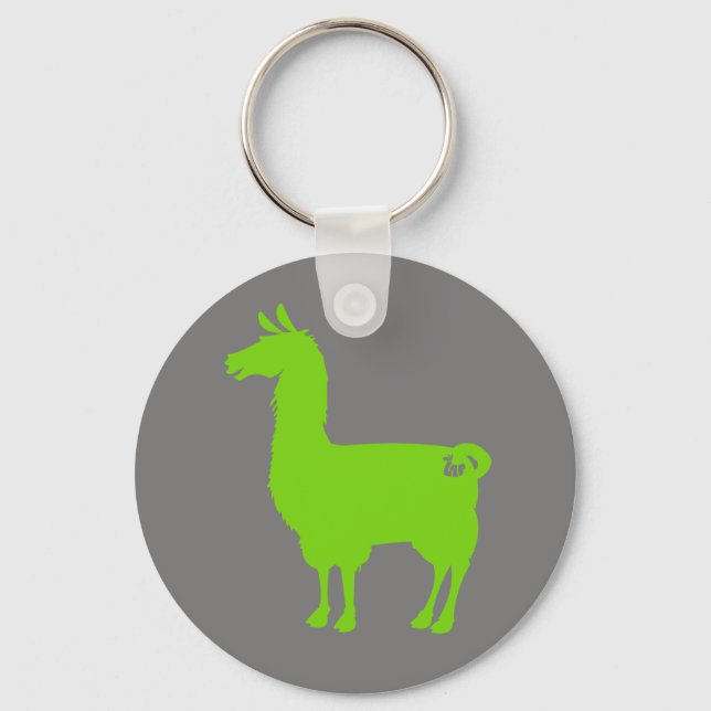 Porte-clés Porte - clé Llama Vert (Recto)