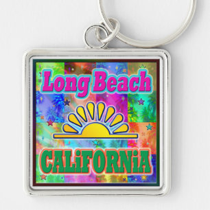 Porte-clés Porte - clé Long Beach Sun & Palms