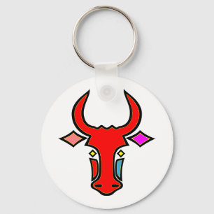 Porte-clés Porte - clé longhorn du Texas stylisé