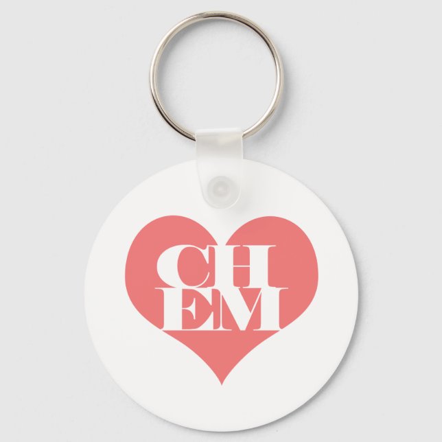 Porte-clés Porte - clé Love Chimie (Recto)