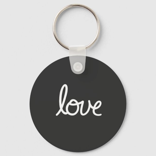 Porte-clés Porte - clé Love Typography (Recto)