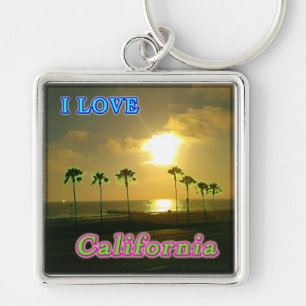 Porte-clés porte - clé "Lovely California 2"