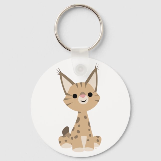 Porte-clés Porte - clé Lynx Carton mignon (Recto)