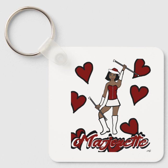Porte-clés Porte - clé majorette/ Rouge (Recto)