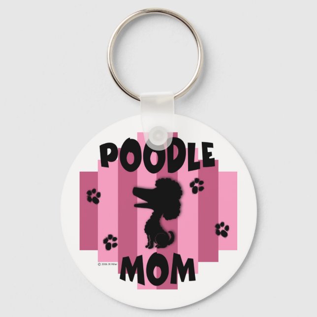 Porte-clés Porte - clé maman caniche (Recto)