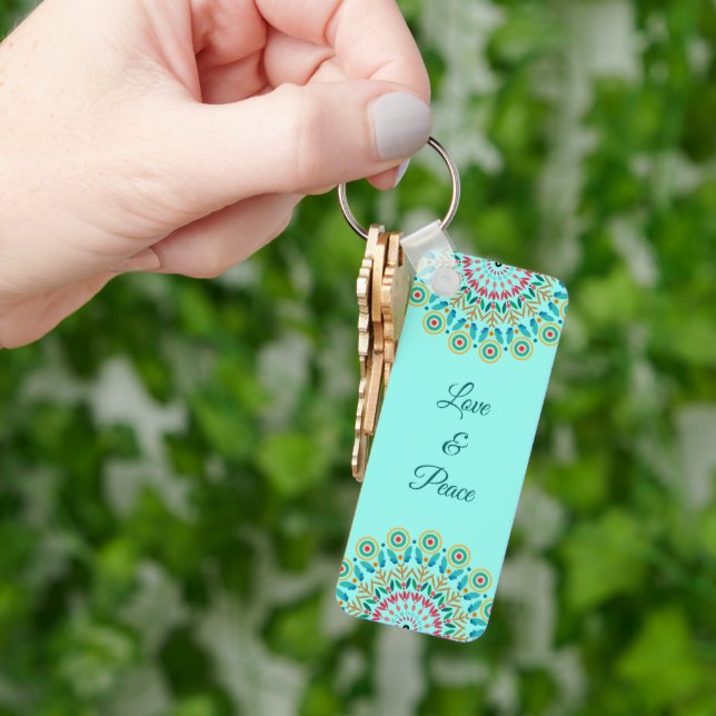 Porte-clés Porte - clé Mandala Flower (main)