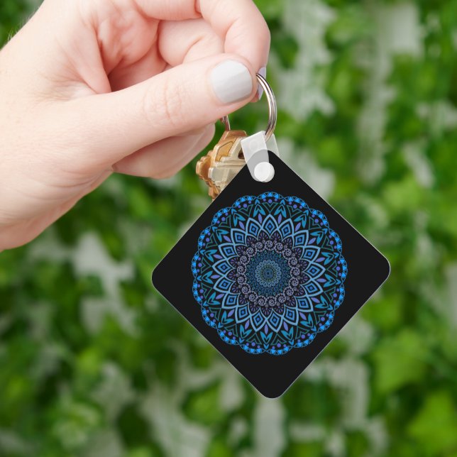 Porte-clés Porte - clé Mandala Flower (main)