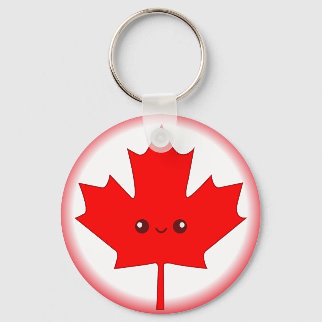 Porte-clés Porte - clé Maple Leaf rouge mou (Recto)