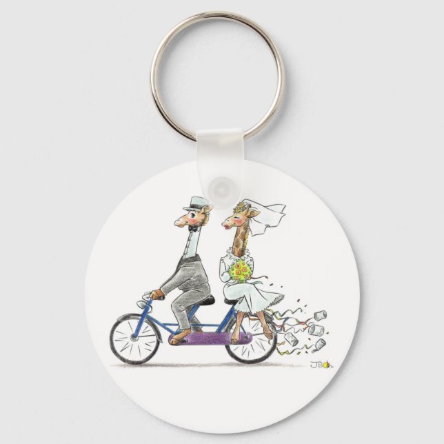 Porte-clés porte - clé mariage (Recto)