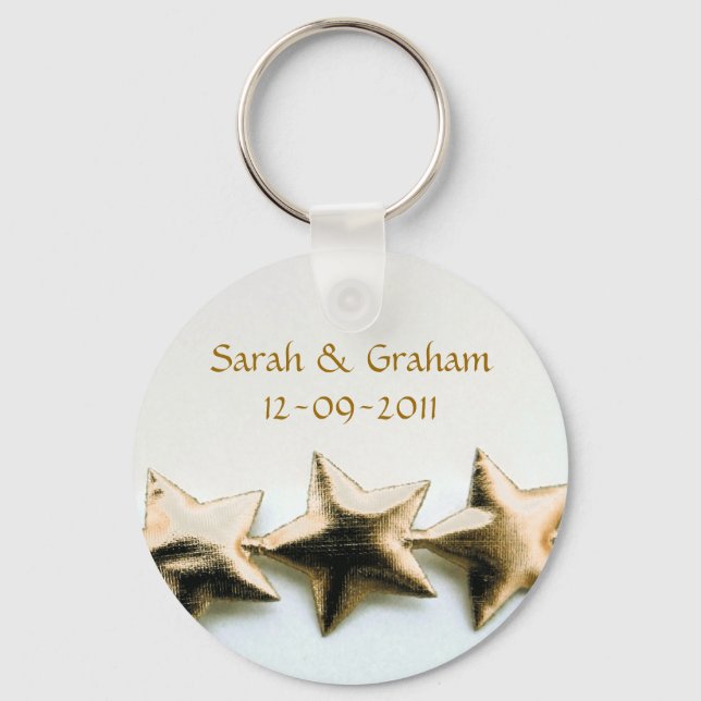 Porte-clés Porte - clé Mariage Gold Star (Recto)