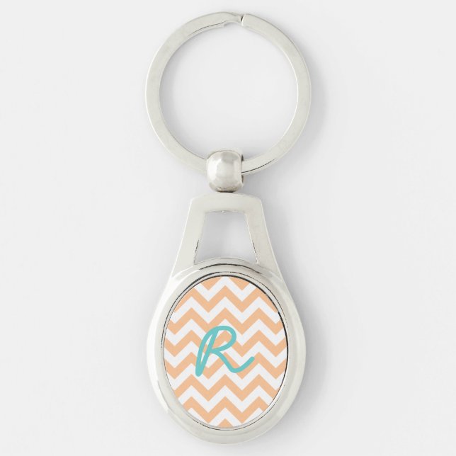 Porte-clés Porte - clé métallique Chevron tendance (Devant)