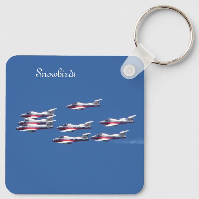 Porte-clés Porte - clé métallique double face Snowbirds (Dos)