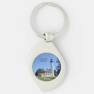 Porte-clés Porte - clé métallique du phare de Cana Island