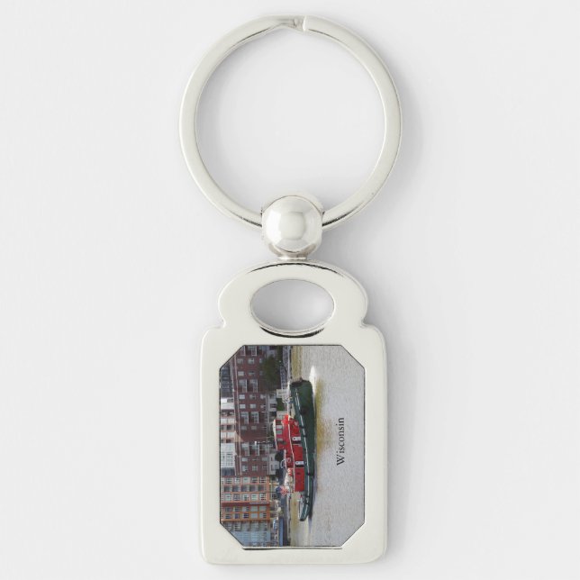 Porte-clés Porte - clé métallique du Wisconsin (Devant)