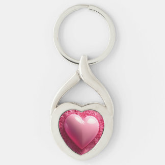 Porte-clés Porte - clé métallique en forme de coeur