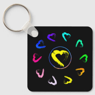 Porte-clés Porte - clé métallique Sunheart acrylique