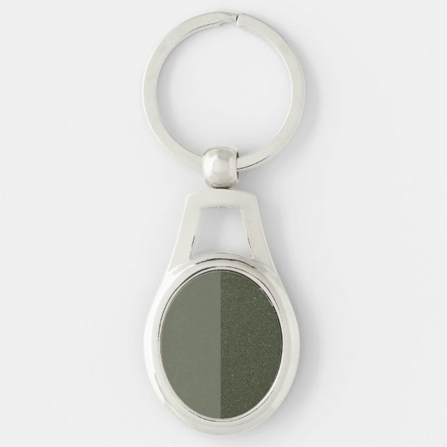 Porte-clés Porte - clé métallique vert double mousse personna (Devant)