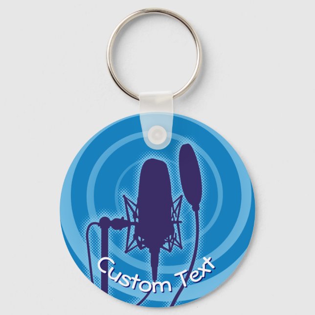 Porte-clés Porte - clé Microphone Studio (Recto)