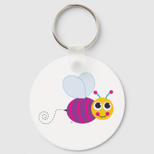 Porte-clés Porte - clé mignon d'abeille