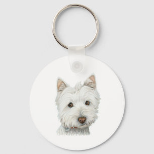 Porte-clés Porte - clé mignon de chien de Westie