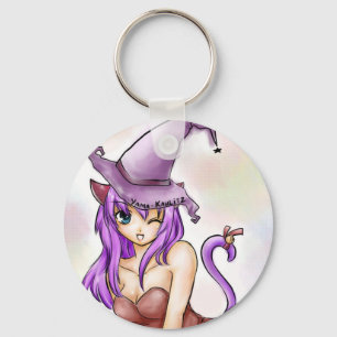 Porte-clés Porte - clé mignon de fille de neko