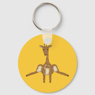 Porte-clés Porte - clé mignon de girafe