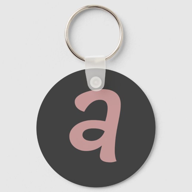 Porte-clés porte - clé monogramme "A" (Recto)
