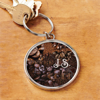 Porte-clés Porte - clé Monogramme Motif de café