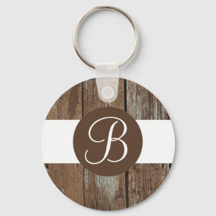 Porte-clés Porte - clé monogramme personnalisable en bois rus