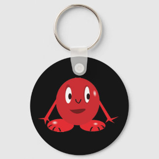 Porte-clés Porte - clé monstre rouge drôle