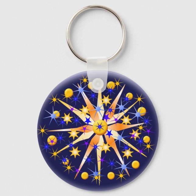 Porte-clés Porte - clé Mosaic Stars (Recto)
