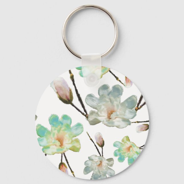 Porte-clés Porte - clé Motif Magnolia (Recto)