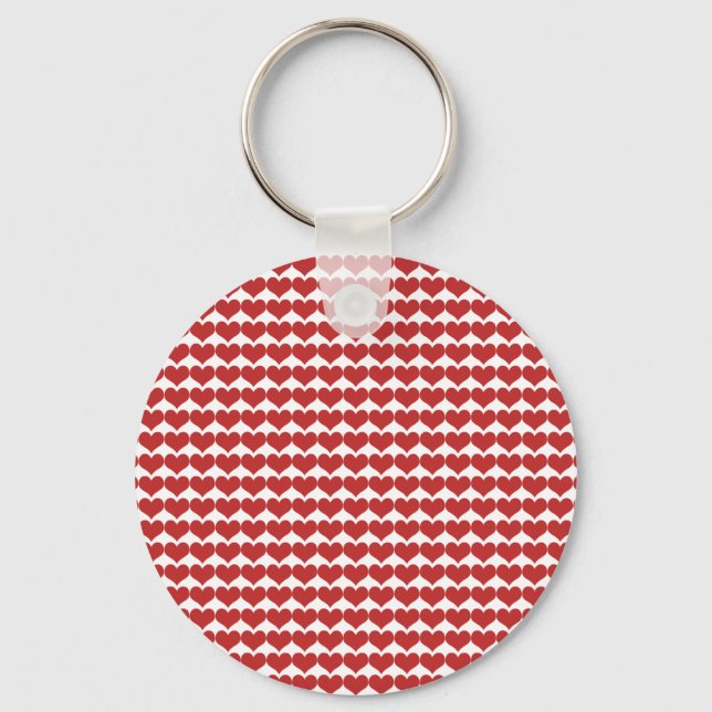 Porte-clés Porte - clé Motif Red Cute Hearts (Recto)