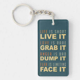 Porte-clés Porte - clé Motivation Life Advice
