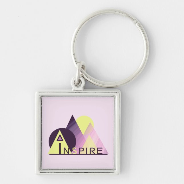 Porte-clés Porte - clé motivationnel "INSPIRE" (Devant)