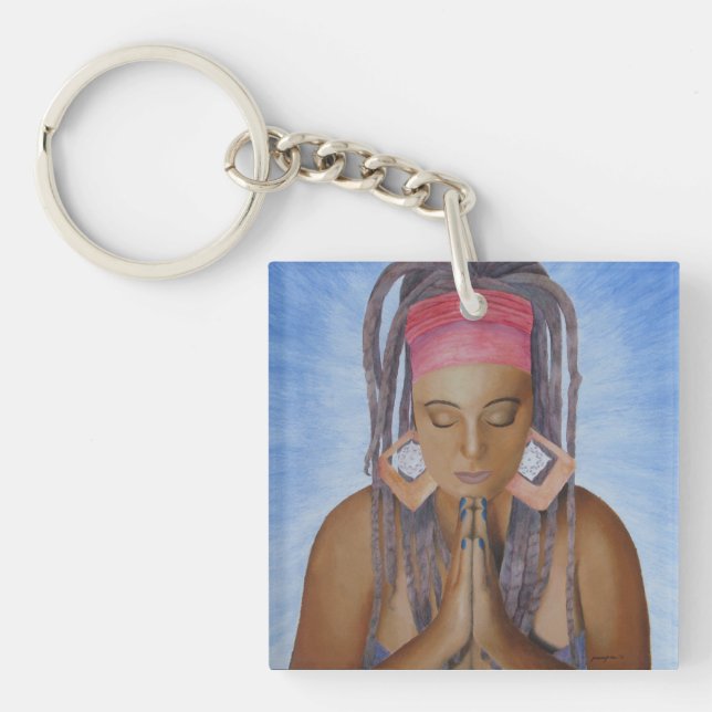 Porte-clés Porte - clé Namaste (Devant)